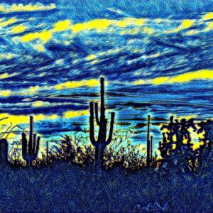 Starry Saguaros 